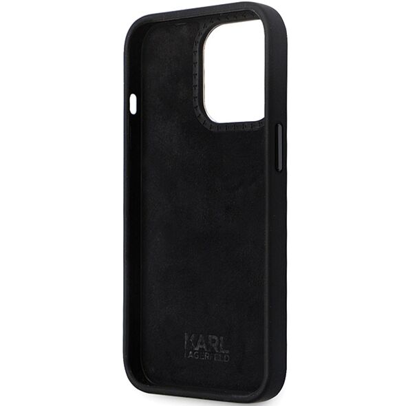 Karl Lagerfeld case for iPhone 14 Pro Max 6,7&quot; KLHCP14XSMHCNPK black HC Silicone C Metal Pin 3666339166342