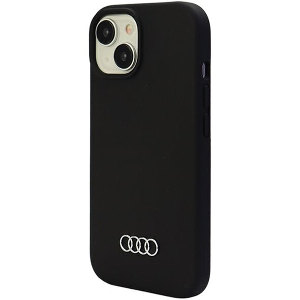 Audi case for iPhone 15 Plus 6,7&quot; black Silicone Case 6955250226561