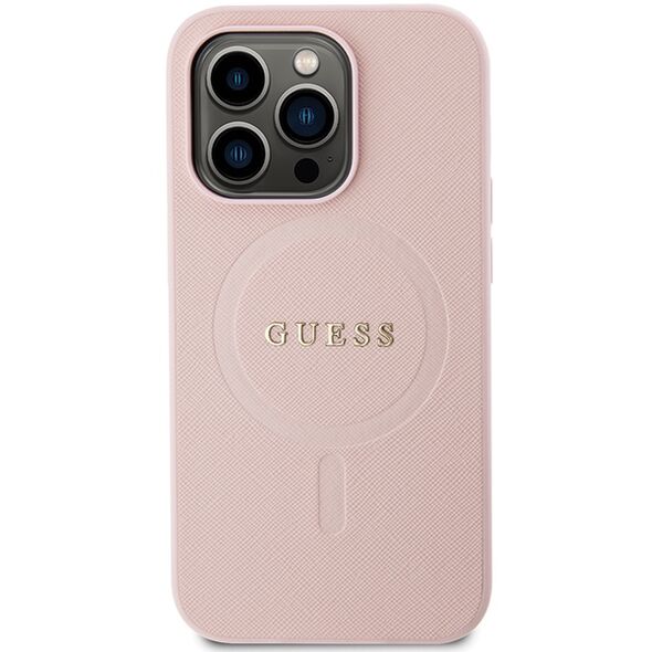 Guess case for iPhone 13 Pro Max 6,7&quot; GUHMP13XPSAHMCP pink Saffiano Magsafe 3666339156138