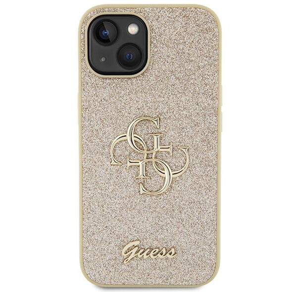 Guess case for iPhone 15 6,1&quot; GUHCP15SHG4SGD gold HC Fixed Glitter Big 4G 3666339147785