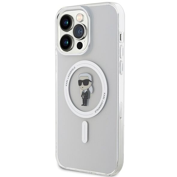 Karl Lagerfeld case for iPhone 15 Pro 6,1&quot; KLHMP15XHFCKNOT transparent HC Magsafe IML Ikonik 3666339162306