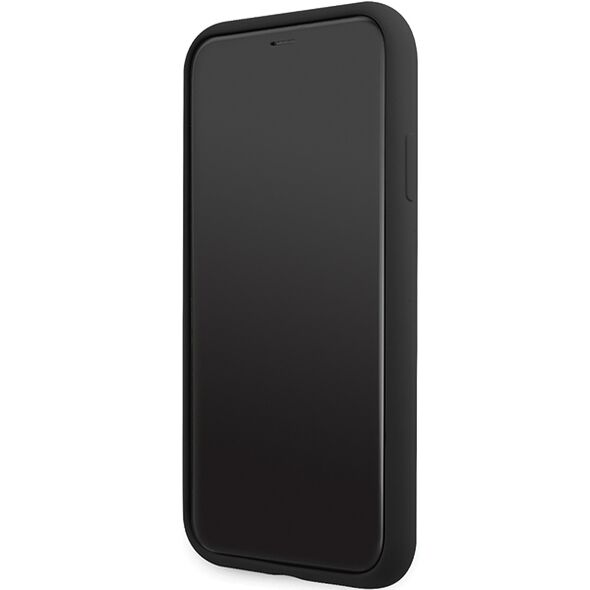 Karl Lagerfeld case for iPhone 11 / Xr KLHCN61SKSVGK black hardcase Silicone Signature 3666339130527