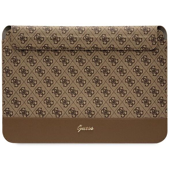 Guess bag for laptop 14&quot; GUCS14PS4SGW brown Comp Sleeve U 4G Stripe Metal Logo 3666339110833