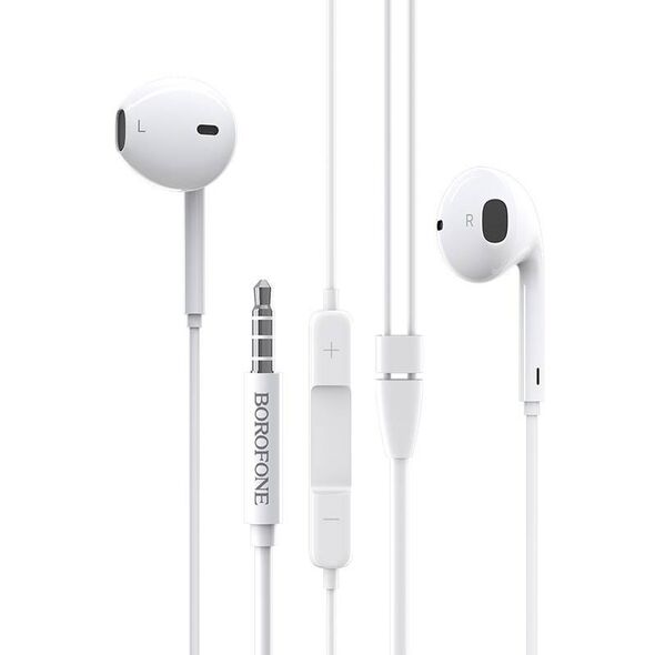 Wired Earphones Borofone Original BM30 white 6931474703606