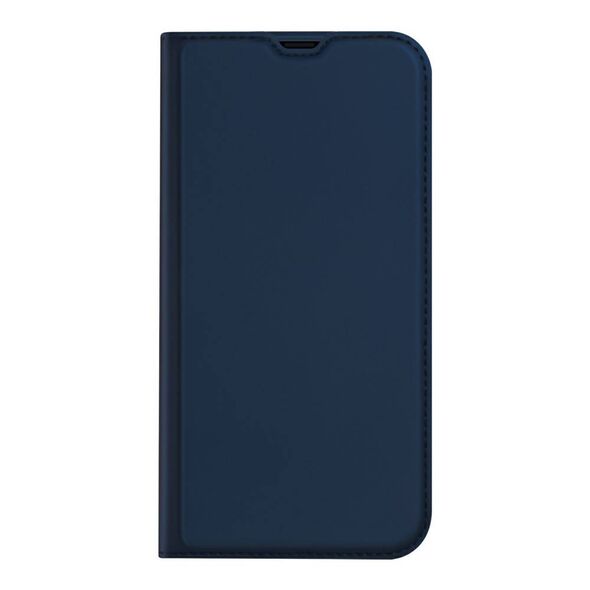 Case IPHONE 13 MINI with a flip Dux Ducis Skin Leather navy blue 6934913048900