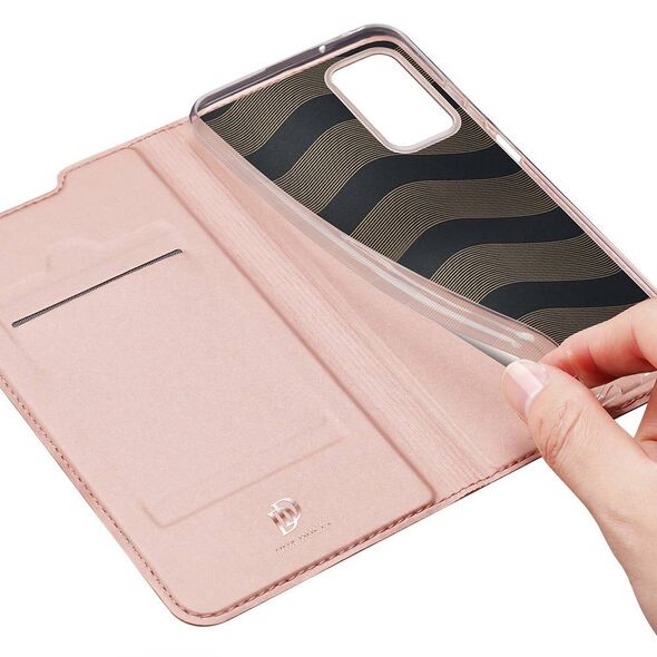 Case SAMSUNG GALAXY A03S with a flip Dux Ducis Skin Leather light pink 6934913049716