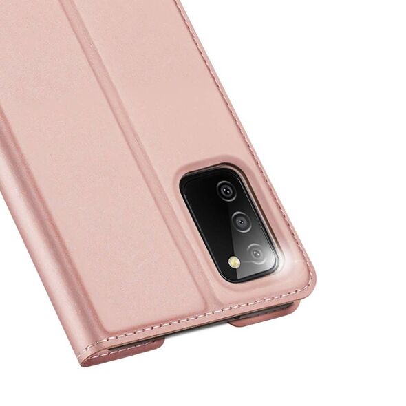 Case SAMSUNG GALAXY A03S with a flip Dux Ducis Skin Leather light pink 6934913049716