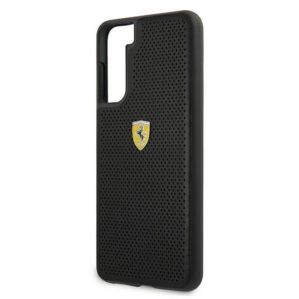 Original Case SAMSUNG GALAXY S21 Ferrari Hardcase On Track Perforated (FESPEHCS21SBK) black 3700740496428