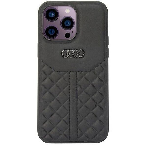 Original Case IPHONE 14 PRO MAX Audi Genuine Leather (AU-TPUPCIP14PM-Q8/D1-BK) black 6955250226431