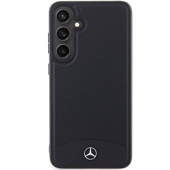 Original Case SAMSUNG GALAXY S24 Mercedes Hardcase Leather Textured & Plain MagSafe (MEHMS24S23RBARK) black 3666339241001