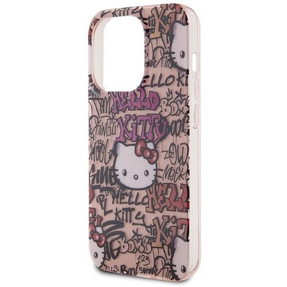 Original Case APPLE IPHONE 15 PRO Hello Kitty Hardcase IML Tags Graffiti (HKHCP15LHDGPTP) pink 3666339188436