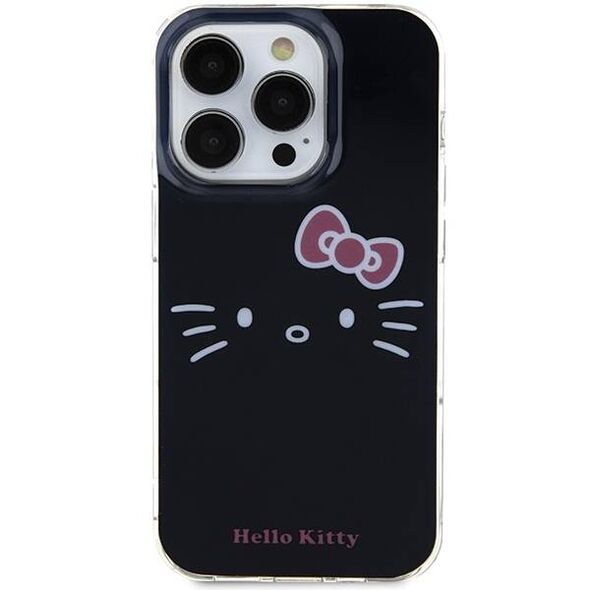 Original Case APPLE IPHONE 15 PRO MAX Hello Kitty Hardcase IML Kitty Face (HKHCP15XHKHLK) black 3666339185060