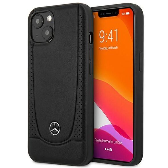 Mercedes MEHCP15MARMBK iPhone 15 Plus 6.7&quot; black/black hardcase Leather Urban