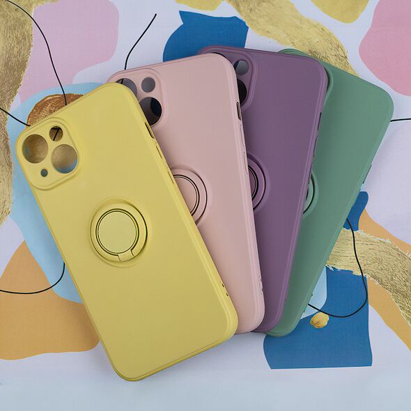 Finger Grip case for Samsung Galaxy A14 4G / A14 5G yellow 5907457753426