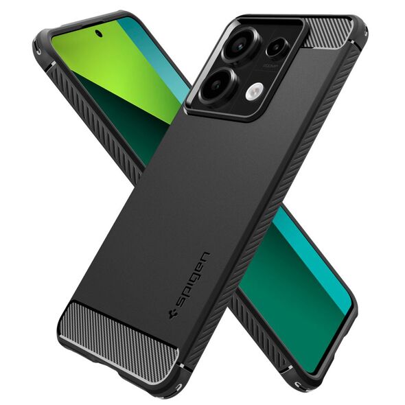 Spigen Husa pentru Xiaomi Redmi Note 13 Pro 5G / Poco X6 - Spigen Rugged Armor - Black 8809971221405 έως 12 άτοκες Δόσεις