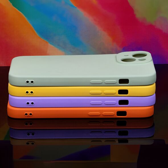 Silicon case for iPhone 15 6,1&quot; yellow 5907457755482