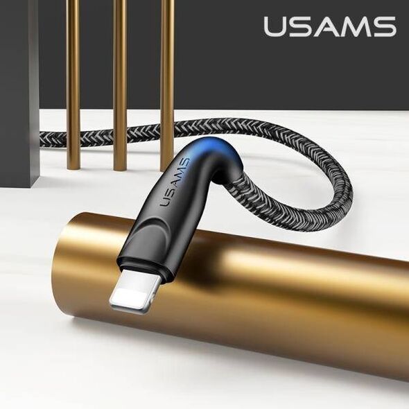 Cable 2A 2m USB - Lightning Usams U41 Fast Charge SJ394USB01 (US-SJ394) black 6958444983523