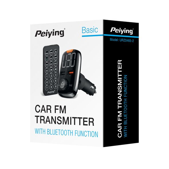 Peiying Πομπός αυτοκινήτου με λειτουργία Bluetooth (2xUSB) Peiying  έως 12 άτοκες Δόσεις DM-0465-3