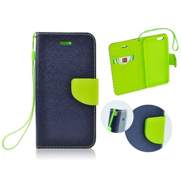 XIAOMI Redmi Note 13 Pro 4G - ΘΗΚΗ NETONE FANCY DIARY BOOK STYLE ΠΟΡΤΟΦΟΛΙ ΜΠΛΕ - LIME MFD49769N-L2 81678 έως 12 άτοκες Δόσεις