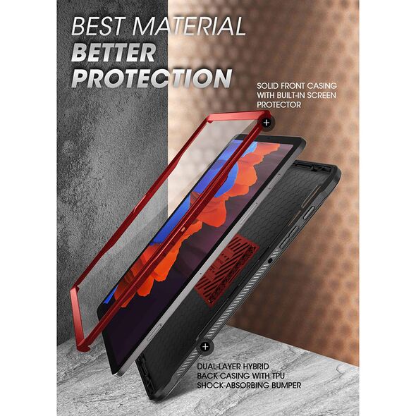 Supcase Husa pentru Samsung Galaxy Tab S8 Ultra - Supcase Unicorn Beetle Pro - Metallic Red 5949419090187 έως 12 άτοκες Δόσεις