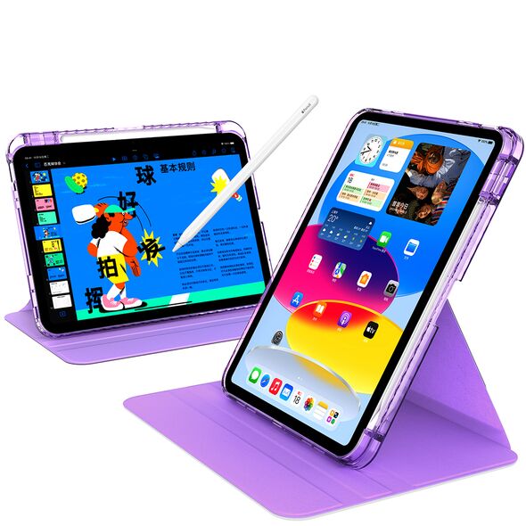 Techsuit Husa pentru iPad 10 (2022) 10.9 - Techsuit Crystal Vision - Purple 5949419120464 έως 12 άτοκες Δόσεις