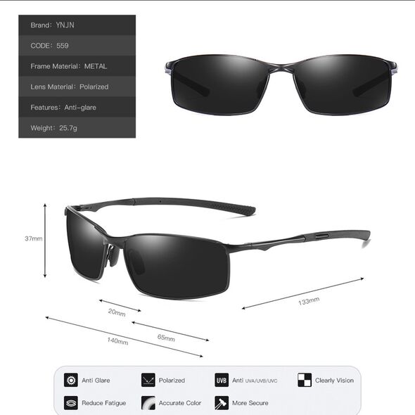 Techsuit Ochelari de Soare pentru Barbati - Techsuit Polarized (559) - Gun Color / Black 5949419141667 έως 12 άτοκες Δόσεις