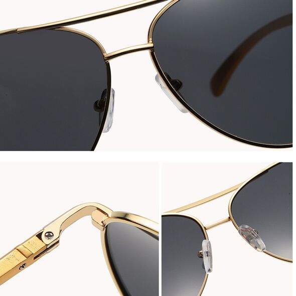 Techsuit Ochelari de Soare, Barbati - Techsuit Polarized (2150) - Gold / Black Gray 5949419147478 έως 12 άτοκες Δόσεις