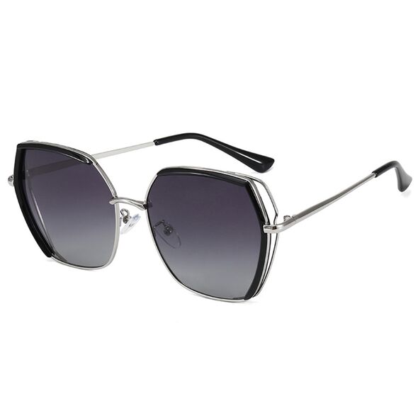 Techsuit Ochelari de Soare Polarizati - Techsuit Polarized (9768) - Black / Silver / Gray 5949419141834 έως 12 άτοκες Δόσεις