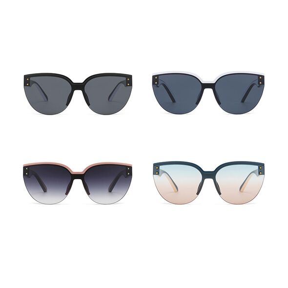 Techsuit Ochelari de Soare pentru Femei - Techsuit Non-Polarized (6506) - Bright Black / Gray 5949419148536 έως 12 άτοκες Δόσεις