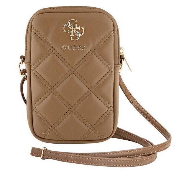 Bag Guess Zip Quilted 4G (GUWBZPSQSSGW) brown 3666339210717