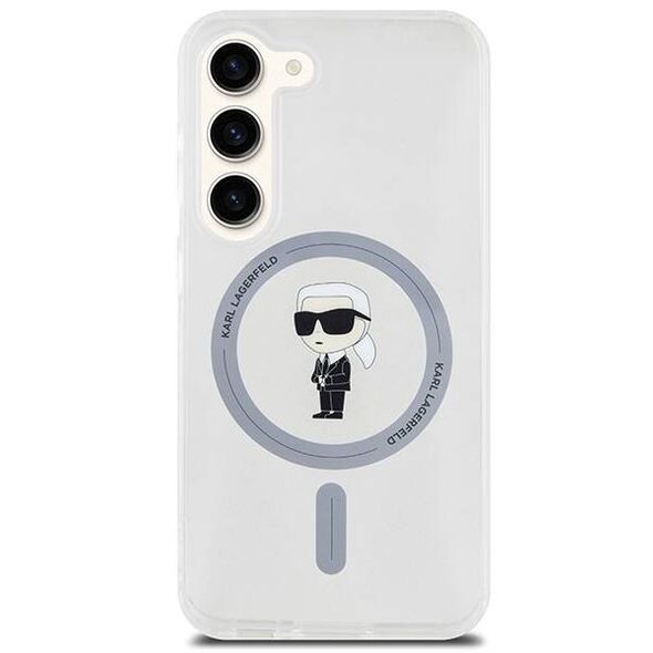 Original Case SAMSUNG GALAXY S24 Karl Lagerfeld Hardcase IML Ikonik MagSafe (KLHMS24SHFCKNOT) 3666339259051