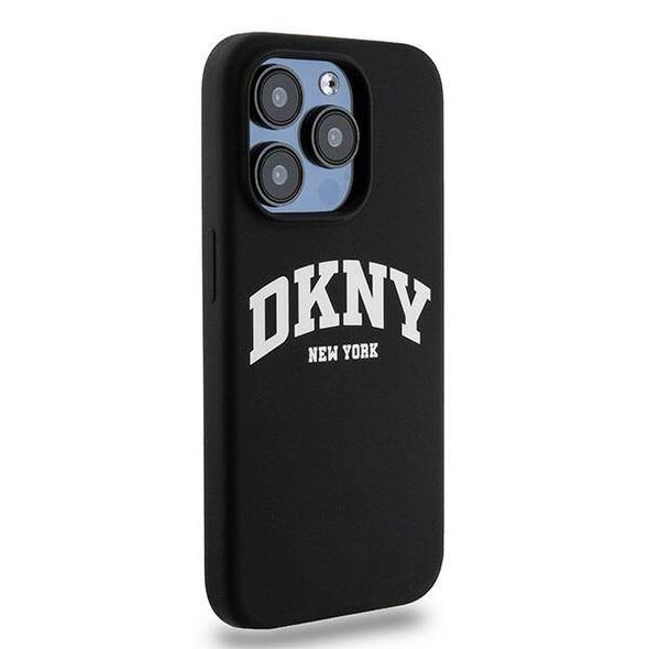 Original Case IPHONE 13 PRO DKNY Hardcase Liquid Silicone White Printed Logo MagSafe (DKHMP13LSNYACH) black 3666339266639