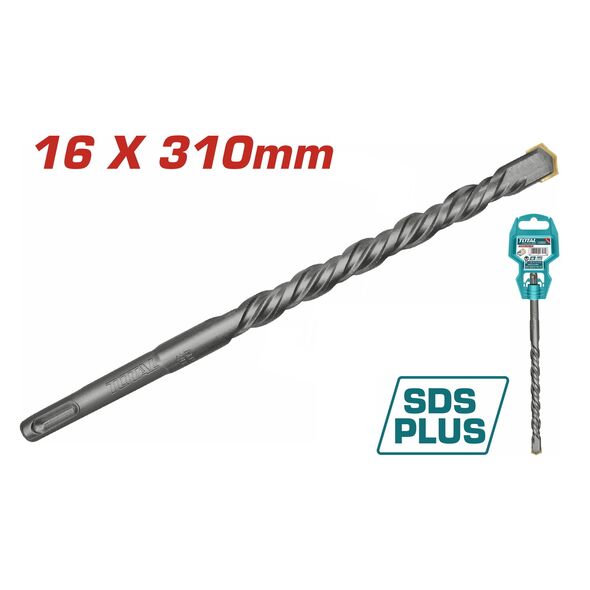 TOTAL ΔΙΑΜΑΝΤΟΤΡΥΠΑΝΟ SDS-PLUS 16 X 310mm (TAC311604) ως 12 Άτοκες Δόσεις