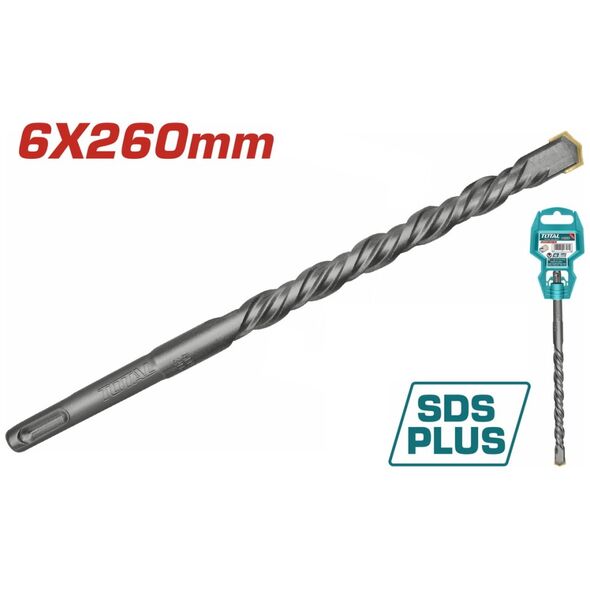 TOTAL ΔΙΑΜΑΝΤΟΤΡΥΠΑΝΟ SDS-PLUS S4L 6 X 260mm (TAC310604C) ως 12 Άτοκες Δόσεις