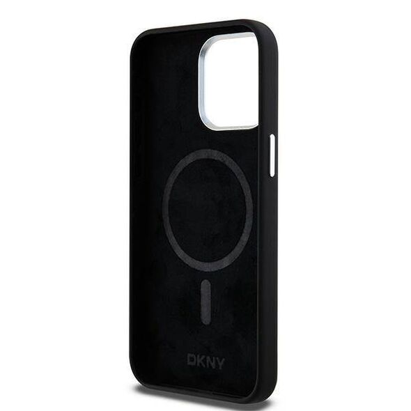 Original Case IPHONE 14 PRO MAX DKNY Hardcase Liquid Silicone Small Metal Logo MagSafe (DKHMP14XSMCHLK) black 3666339265700