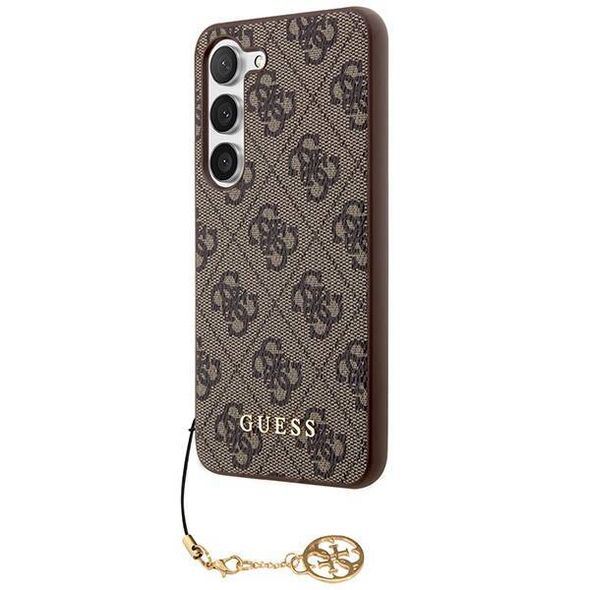 Original Case SAMSUNG GALAXY A35 5G Guess Hardcase 4G Charms Collection (GUHCSA35GF4GBR) brown 3666339259648