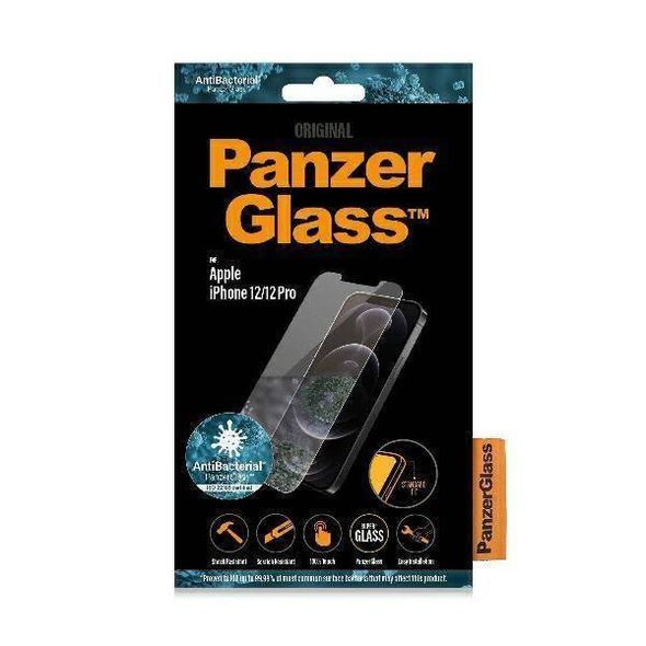 Tempered Glass IPHONE 12 / 12 PRO PanzerGlass Pro Standard Super+ Antibacterial 5711724827082