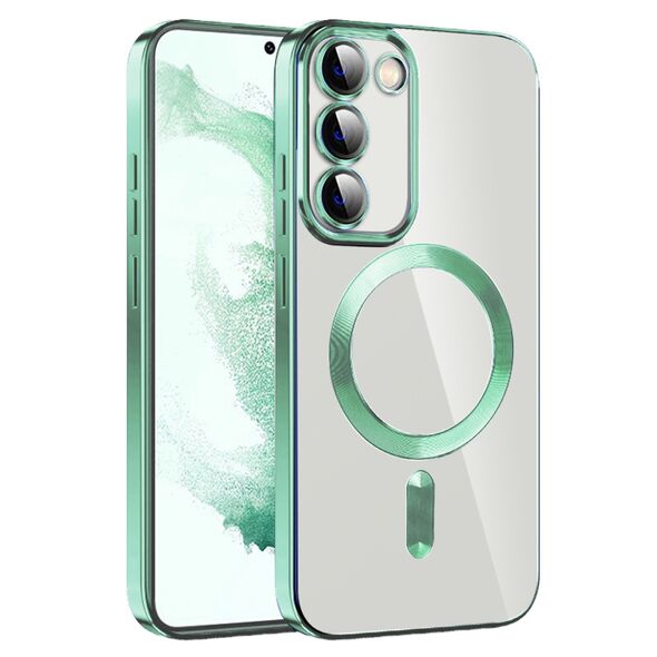 Techsuit Husa pentru Samsung Galaxy S23 Plus - Techsuit Luxury Crystal MagSafe - Light Green 5949419135536 έως 12 άτοκες Δόσεις