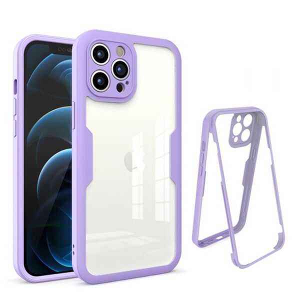 Techsuit Husa pentru iPhone 12 Pro Max + Folie - Techsuit ColorVerse 360 Series - Purple 5949419152878 έως 12 άτοκες Δόσεις