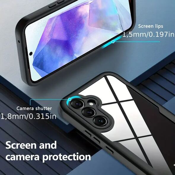 Techsuit Husa pentru Samsung Galaxy A35 5G + Folie - Techsuit ColorVerse 360 Series - Blue 5949419151703 έως 12 άτοκες Δόσεις