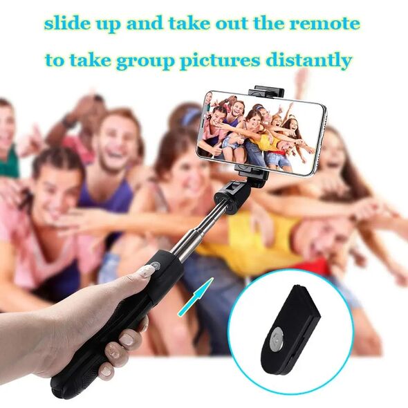 Techsuit Folding Selfie Stick with Tripod, 70cm - Techsuit (K06) - Black 5949419123366 έως 12 άτοκες Δόσεις