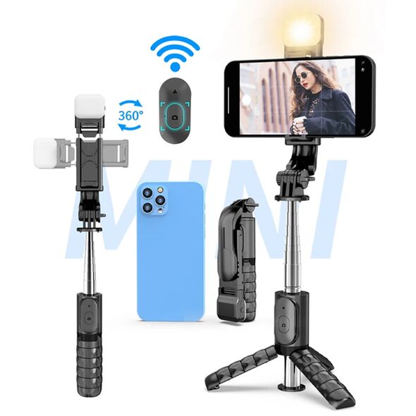 Techsuit Selfie Stick with Tripod and Remote Control, 76cm, Mini - Techsuit (Q11s) - Black 5949419122406 έως 12 άτοκες Δόσεις