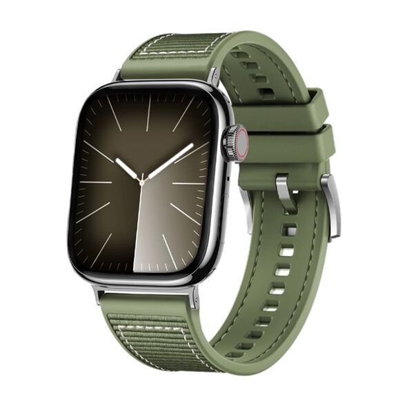 Techsuit Curea pentru Apple Watch 1/2/3/4/5/6/7/8/9/SE/SE 2 (38/40/41mm) - Techsuit Watchband (W051) - Green 5949419108516 έως 12 άτοκες Δόσεις