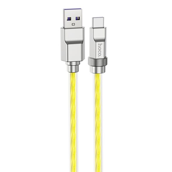 Hoco Cablu USB to Type-C PD100W, 1m - Hoco Solid (U113) - Gold 6931474790064 έως 12 άτοκες Δόσεις