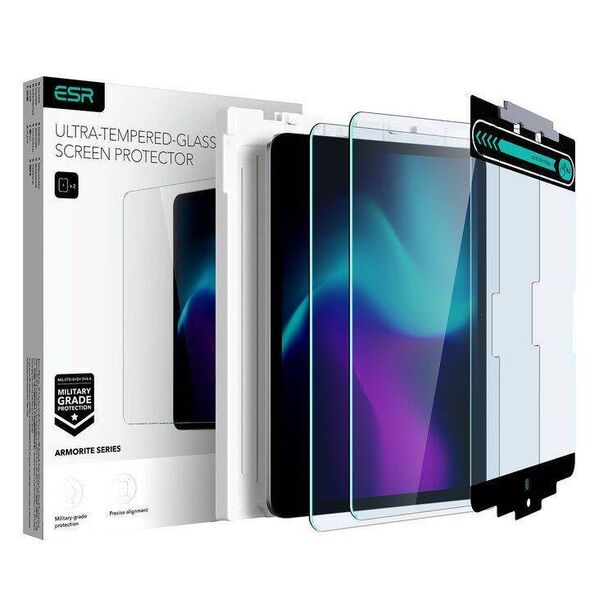 Tempered Glass 5D APPLE IPAD PRO 11.0 (5GEN) ESR Armorite 2-Pack Clear 4894240194942