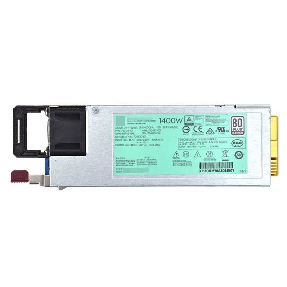 POWER SUPPLY SRV FOR HP G9 PLATINUM 1400W 733428-101 6.036.697 έως 12 άτοκες Δόσεις