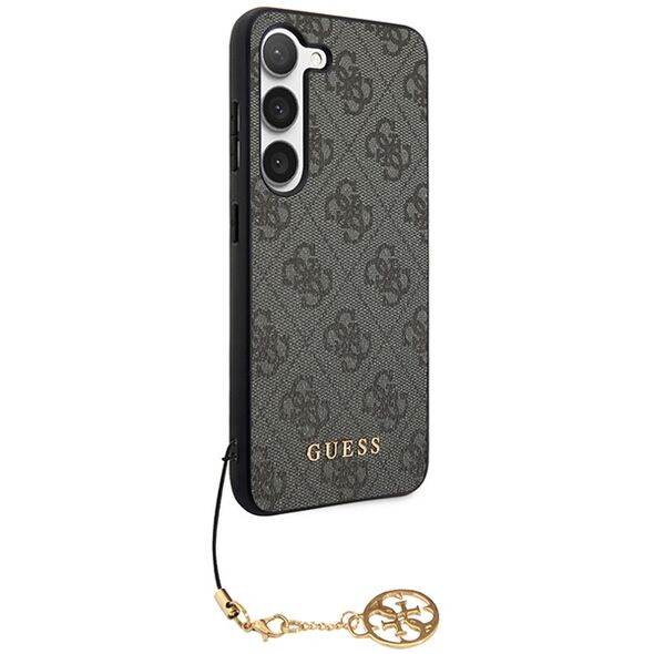 Guess case for Samsung Galaxy A55 GUHCSA55GF4GGR black HC PU 4G with charm 3666339259679