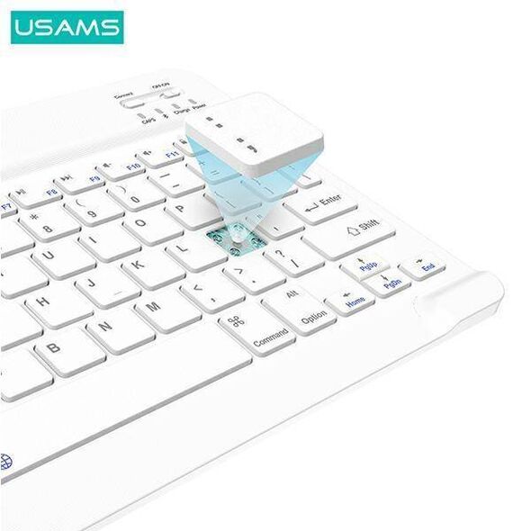 Case APPLE IPAD 10.2 (7gen / 8gen / 9gen) USAMS Winro Keyboard White keyboard (IP1027YR02) green 6958444945842