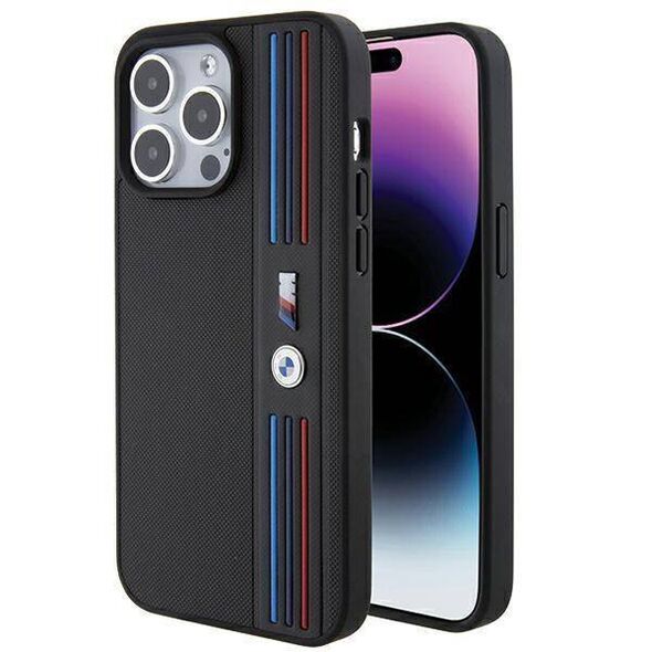 Original Case APPLE IPHONE 15 PRO BMW Tricolor M Collection (BMHCP15L22PPMK) black 3666339143442