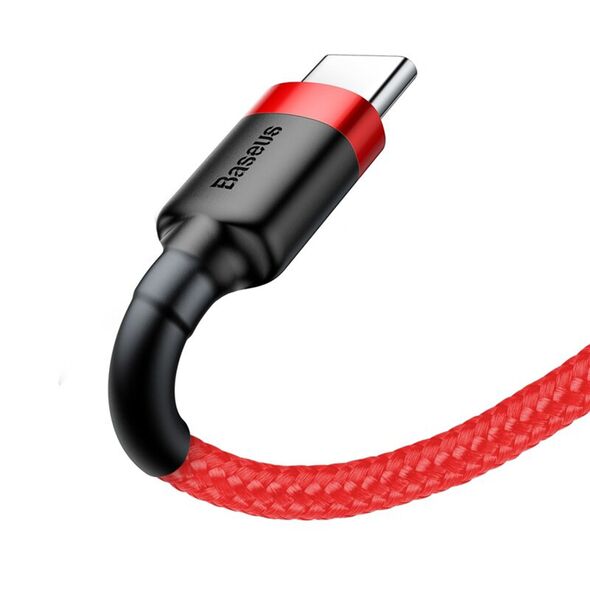 Baseus Cablu USB la Type-C, 2A, 3m - Baseus Cafule (CATKLF-U09)  - Red 6953156296336 έως 12 άτοκες Δόσεις